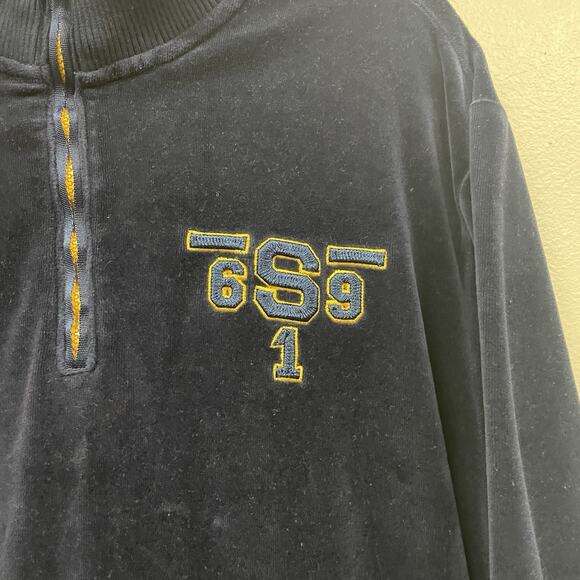 Vtg Y2K Sean John Track Jacket 90s Hip Hop Full Zip Elbow Patch Mock Neck 3XL - Picture 4 of 8